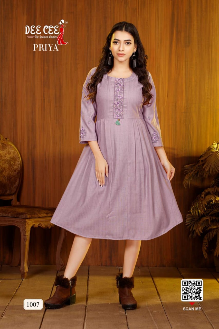 Priya By Dee Cee Rayon Anarkali Kurtis Wholesale Clothing Suppliers In India